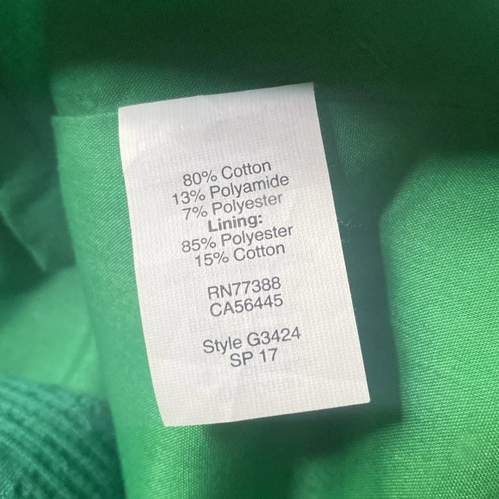 J. Crew Green Lined Size 8 Sleeveless Dress - Picture 8 of 10